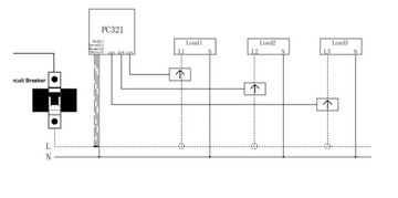 Счетчик электроэнергии трехфазный 80А Tuya WiFi