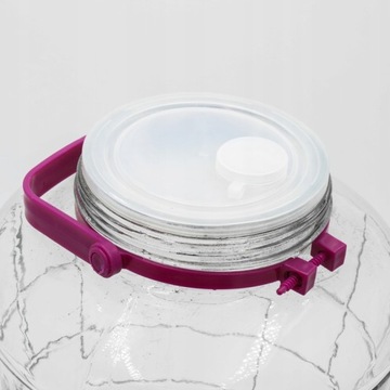 ГЕРМЕТИЧНАЯ стеклянная банка с ручкой 8л для варенья, меда, сиропов, огурцов.