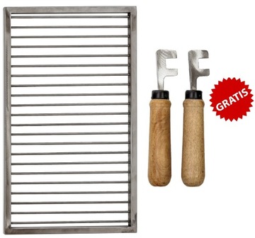 ROŻNO RUSZT GRILLOWY GRILL NIERDZEWNY NA WYMIAR BBQ GR. 8MM, RĄCZKI GRATIS!