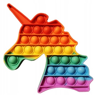 JEDNOROŻEC PUSH POP IT UNICORN ZABAWKA ANTYSTRESOWA GNIOTEK DLA DZIEWCZYNKI