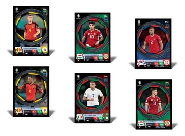 Праздничная коробка для турнира ЕВРО-2024, футбольные карточки с матчем в Германии, Attax