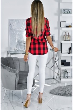 ВЕСЕННЯЯ СЛУЧАЙНАЯ РУБАШКА В КЛЕТКУ NESSI! WZ.4 XXL