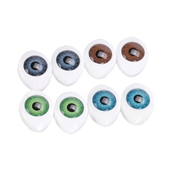 Глаза куклы овальные, глазное яблоко полое под маску куклы.