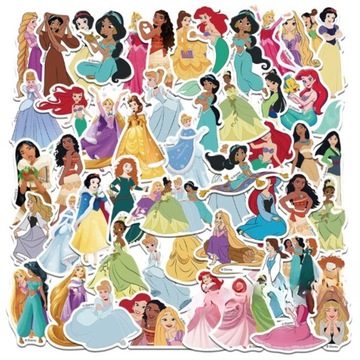 НАКЛЕЙКИ ПРИНЦЕССА МИКС 50 шт.
