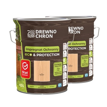 Drewnochron Impregnat ochronny do drewna Eco&Protection dąb jasny 9L