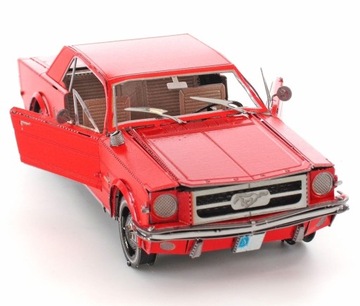 Metal Earth Ford Mustang 1965 Red Model Metalowy
