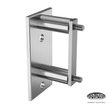 Mocowanie boczne słupka 40 x 40 mm, AISI 304 szlif
