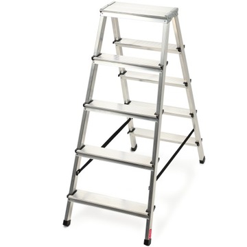 ЛЕСТНИЦА ДОМАШНЯЯ АЛЮМИНИЕВАЯ 2х5 ДВУХСТОРОННЯЯ 125 кг