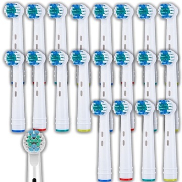 20x KOŃCÓWKI DO ORAL B SZCZOTECZKI ORALB ORAL-B BRAUN ELEKTRYCZNEJ