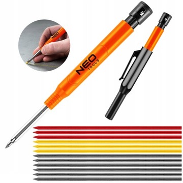 МЕХАНИЧЕСКИЙ КАРАНДАШ NEO SKYLEN СО СТИЛЯМИ И ТОЧИЛКОЙ ОРАНЖЕВЫЙ 13-816