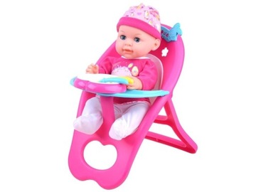 Куколка, стульчик, ванночка, аксессуары, 16 в 1
