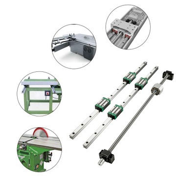 Линейная направляющая VEVOR 2 шт. HGR20-700мм 4 направляющих