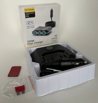 USB-разветвитель/разветвитель 12/24 В | QC USB-C | 5 x USB, 3 x питания |