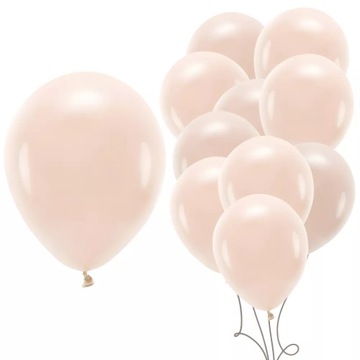 Balony Eco 30 cm pastelowe, jasny brudny róż 10 szt