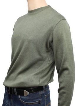Элегантный мужской свитер с воротником Kol Oliwka, размер XXL