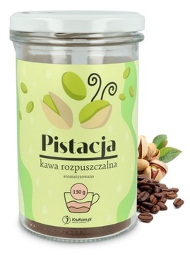 KAWA PISTACJOWA SMAKOWA ROZPUSZCZALNA PISTACJA AROMAT KRUKAM 130G PISTACJE