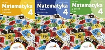 ZESTAW Matematyka z plusem 4 GWO Ćwicz A 1-3