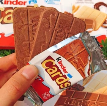 Вафли Kinder Cards Печенье 76,8г х 18 уп. 54 шт.