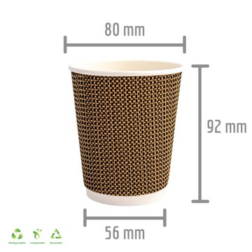 Чашки Eco Coffee двухслойные 250 мл / 25 шт.