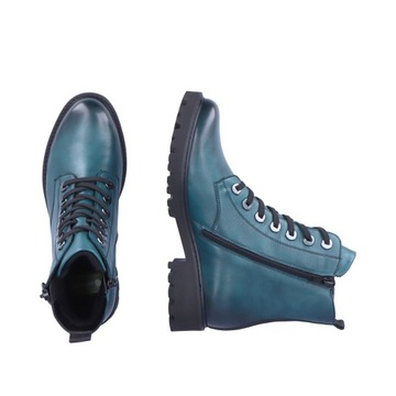 RIEKER - REMONTE damskie buty, botki blue D8671-12