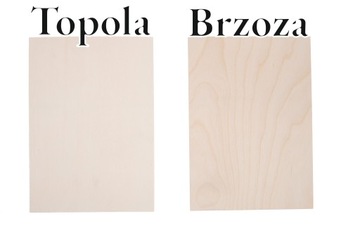 10x Sklejka Topolowa - Topola - 3mm – A3 420x 297 mm - Onlywood