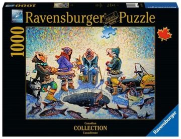 RAVENSBURGER Puzzle ŁOWIENIE POD LODEM 1000 elem.