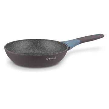 Прочная МРАМОРНАЯ СКОВОРОДА ИНДУКЦИЯ, полная сковорода 24 см, РОСКОШНАЯ сковорода для яиц и мяса