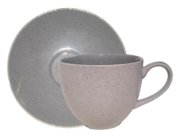 FILIŻANKA BOGUCICE ALUMINA GRANITE SILVER GREY 1130 PORCELANA 300ml