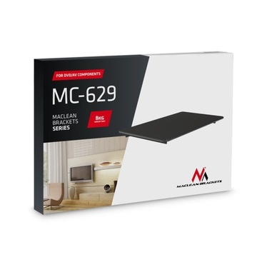 Полка Maclean для DVD, 8 кг, MC-629