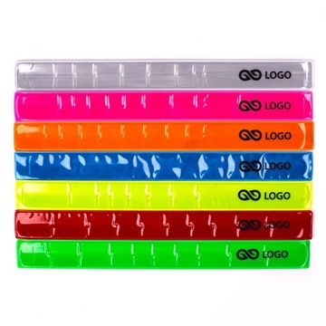 OPASKI REKLAMOWE z nadrukiem Z LOGO opaski odblaskowe REFLECTION 100szt