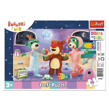 31386 TREFL PUZZLE RAMKOWE 15 TREFLIKI CZAS NA SEN
