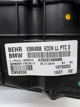 BMW 5 F10 F11 13R. RADIÁTOR 9202574