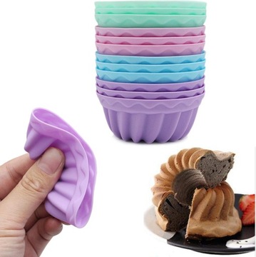 МАФФИНЫ, МАФФИНЫ, СИЛИКОНОВЫЕ ФОРМЫ ДЛЯ ВЫПЕЧКИ, 12 шт.