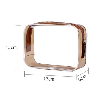 Прозрачная косметичка Двойная молния Портативный органайзер n