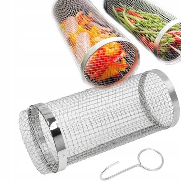 KOSZ DO GRILLOWANIA WARZYW GRILL 30CM ZESTAW 2 SZT