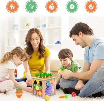 ДЕРЕВЯННАЯ СЕНСОРНАЯ ИГРУШКА, ИГРУШКА МОНТЕССОРИ, ПОДАРОК ​​ДЕТЯМ