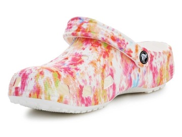 klapki crocs damskie classic lekkie chodaki tie dye 38-39 M6/W8