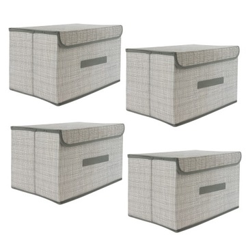 Pudełko Organizer Składany Zestaw 4 SZTUKI 40 x 25 x 25 cm