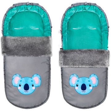 TiniMini ŚPIWOREK NA WÓZEK sanki KOALA z futerkiem