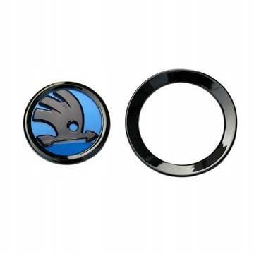 Emblemat logo na kierownicy Skoda