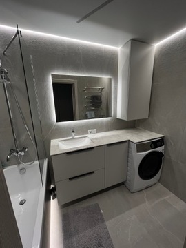 ЗЕРКАЛО СВЕТОДИОДНОЕ 120х80 см С ГОРИЗОНТАЛЬНОЙ ПОДСВЕТКОЙ И СОВРЕМЕННОЙ ФРЕЗИЕЙ