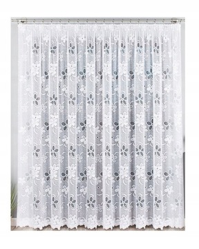 Biała firanka żakardowa 235x500cm BT049885 FIRANY