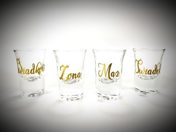 Обманные стаканы для водки 15 мл С ТОЛСТЫМ ДНОМ на свадьбе МУЖ СВИДЕТЕЛИ СВИДЕТЕЛИ