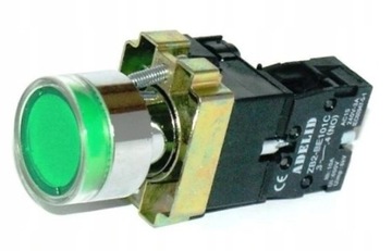 КНОПКА УПРАВЛЕНИЯ ЗАПУСКОМ С ЗЕЛЕНОЙ ПОДСВЕТКОЙ