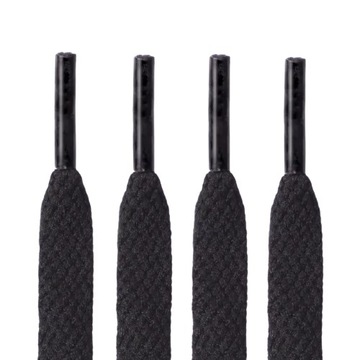 Sznurówki sznurowadła płaskie 8 mm 100 cm k czarny