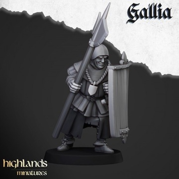 Gallia Men at Arms Highlands Miniaturesx10