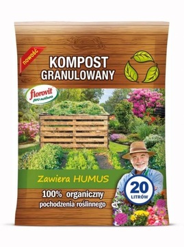 Kompost Granulowany 20L Florovit pro natura