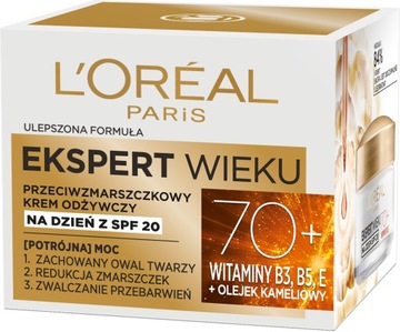 Loreal Expert Age 70+ питательный дневной крем против морщин с SPF20