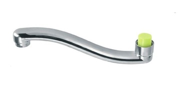 Z-излив для хромированного настенного клапана