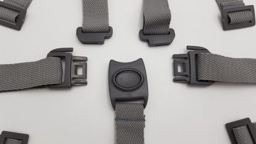 СЕРЫЕ ремни для коляски Tako, ремни для коляски Tako, Junama, завод